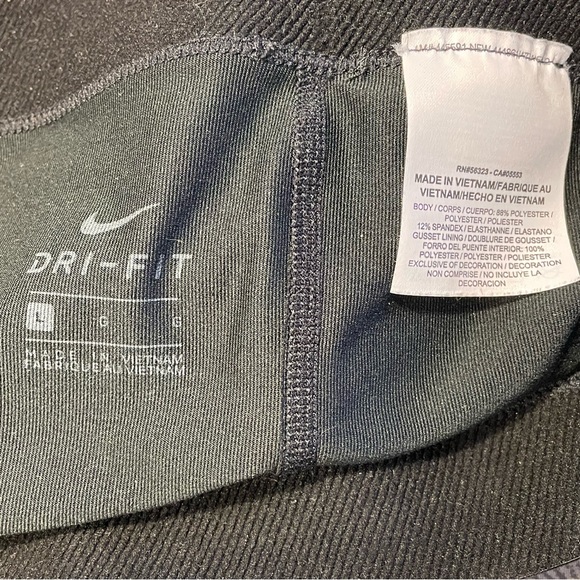 Athleisure | Nike Pro DriFit Cool Tights Metallic Black Sparkle | Activewear | L - Picture 16 of 16